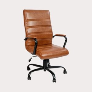 Flash Furniture High Back Desk Leather Swivel Chair